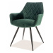 Jídelní židle LANIO zelená/černá