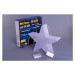 Nexos 33205 Vánoční hvězda s 3D efektem - 35 cm, 20 LED, teplá bílá