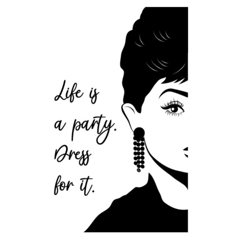 Plakát, Obraz - Audray Quote, Martina Pavlova, 26.7 × 40 cm