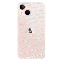 iSaprio Handwriting 01 - white pro iPhone 13 mini