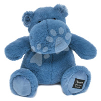 Plyšový hrošík Hip'Blue Histoire d’ Ours modrý 25 cm od 0 měsíců