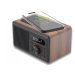 CARNEO W100 Rádio DAB+, FM, BT, Wireless charging, wood