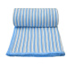 Modro-bílá pletená dětská deka s podílem bavlny T-TOMI Spring, 80 x 100 cm
