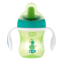 CHICCO Trénujeme s držadly 200 ml zelený 6m+