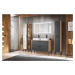 ArtCom Koupelnová sestava MADERA Grey Madera Grey: Horní zrcadlová skříňka 843 - 120 cm