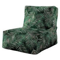 Dekoria Vakové křeslo s výběrem látky, stylizované palmové listy na zeleném podkladu, 67 x 31 x 