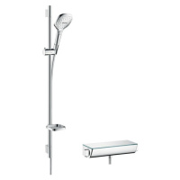 Sprchový systém Hansgrohe Raindance Select E na stěnu s termostatickou baterií chrom 27039000