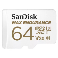 SanDisk MAX ENDURANCE microSDXC 64GB + adaptér