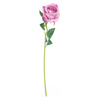 Umělá růže tmavě růžová, 51 cm