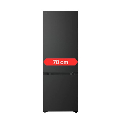 Kombinovaná 70cm chladnička LG - A - 465 l - Smart Invertorový kompresor - Černá/šedá