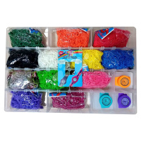 Dárkový box Gift box large Rainbow Loom 7200 gumiček s klipy od 6 let