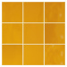 Obklad VitrA Retromix amber yellow 10x10 cm lesk K9484238