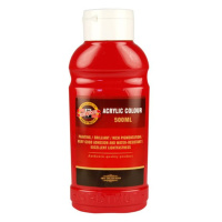 Koh-i-noor akrylová barva Acrylic - 500 ml - červená tmavá