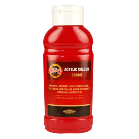 Koh-i-noor akrylová barva Acrylic - 500 ml - červená tmavá Kohinoor