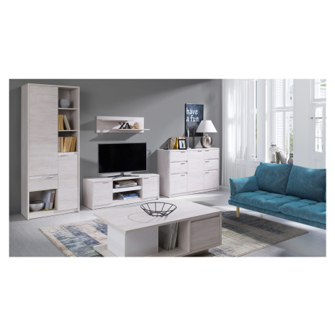 GAB Obývací stěna - Devon 2 (Bílý dub) GAB nábytek