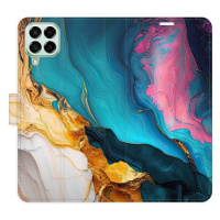 iSaprio Flip pouzdro Colourful Marble pro Samsung Galaxy M53 5G