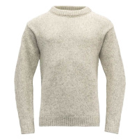 Devold Vlněný svetr Nansen Wool Sweater - Grey Melange Velikost: XL