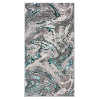 Šedo-modrý koberec Flair Rugs Marbled, 200 x 290 cm