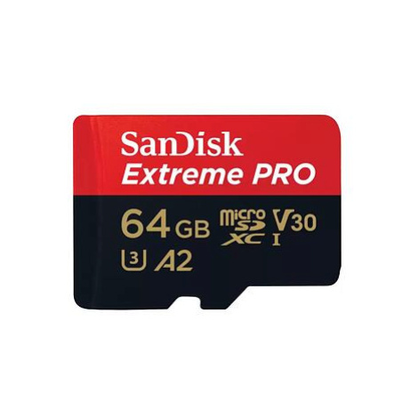 SanDisk Extreme PRO/micro SDXC/64GB/200MBps/UHS-I U3 / Class 10/+ Adaptér SDSQXCU-064G-GN6MA