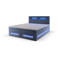 MSL Kontinentální čalouněná postel MANA (180 x 200 cm) Barva látky: MONOLITH 70