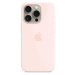 Kryt Apple iPhone 15 Pro Max Silicone Case MS - Light Pink