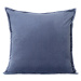 Dekorační polštář s výplní | NANTU | imitace manšestru modrá | 45x45 cm | 840338 Homla