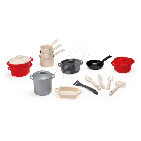 Hrnce s nádobím 100% Chef Écoiffier 19 dílů s kuchyňským nářadím od 18 měsíců Ecoiffier