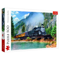 Trefl Puzzle Vlak v horách / 500 dílků
