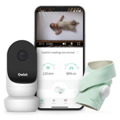 Owlet Smart Sock 3 & Cam Bundle Mentolová