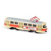 RAPPA - Kovová česká retro tramvaj 16 cm PRAGUE