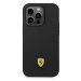 Ferrari FEHCP14LSIBBK hard silikonové pouzdro iPhone 14 PRO 6.1" black Silicone Metal Logo