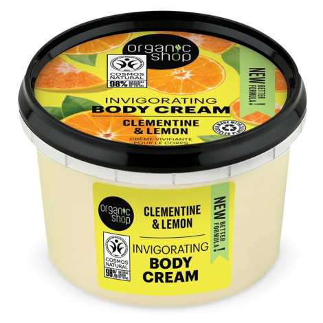 Organic Shop Povzbuzující tělový krém Klementinka a citron 250 ml