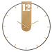Černé nástěnné hodiny s detaily ve zlaté barvě Mauro Ferretti Goldy, ø 60 cm