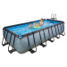 Bazén s pískovou filtrací Stone pool Exit Toys ocelová konstrukce 540*250*122 cm šedý od 6 let