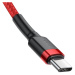 Baseus Cafule PD2.0 60W bleskové nabíjení USB pro kabel typu C (20V 3A) 2m Red