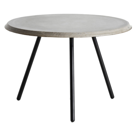 Konferenční stolek "Soround", 14 variant - Woud Varianta: Ø 75 cm - dub, černý | černé nohy (44 