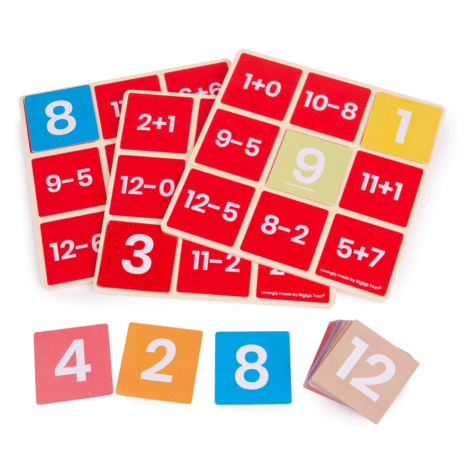 Bigjigs Toys Matematické bingo Sčítání a odčítání