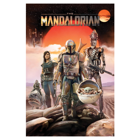 Plakát, Obraz - Star Wars - The Mandalorian - Group, (61 x 91.5 cm) Pyramid