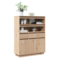 vidaXL Skříň highboard 89x34x116,5 cm masivní borové dřevo