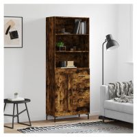 vidaXL Skříň highboard kouřový dub 69,5 x 34 x 180 cm kompozitní dřevo