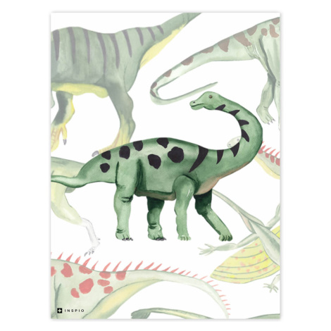 Obrazy na stěnu do dětského pokoje - Dinosaurus 2 INSPIO