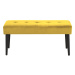 Dkton Designová lavička Neola žlutá