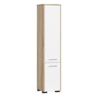 Koupelnová skříňka FIN 2D - dub sonoma/bílá