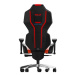 Herní židle E-Blue Auroza – černá/červená, umělá kůže, podsvícená