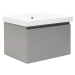 Koupelnová skříňka s umyvadlem Naturel Savona 78x43x44,8 cm šedá mat