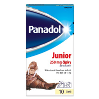 Panadol Junior 250mg čípky ke snížení horečky u dětí 10 ks