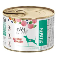 4vets NATURAL VETERINARY EXCLUSIVE HEPATIC 185g pro psy s onemocněním jater