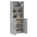 vidaXL Skříň highboard betonově šedá 69,5x34x180 cm kompozitní dřevo