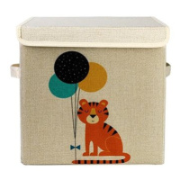 Dream Creations Krabice na hračky s víkem tygr 30 × 30 × 29 cm