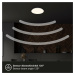 BRILONER LED stropní svítidlo s čidlem, 26 cm, 12W, 1190lm, bílé BRILO 3897016